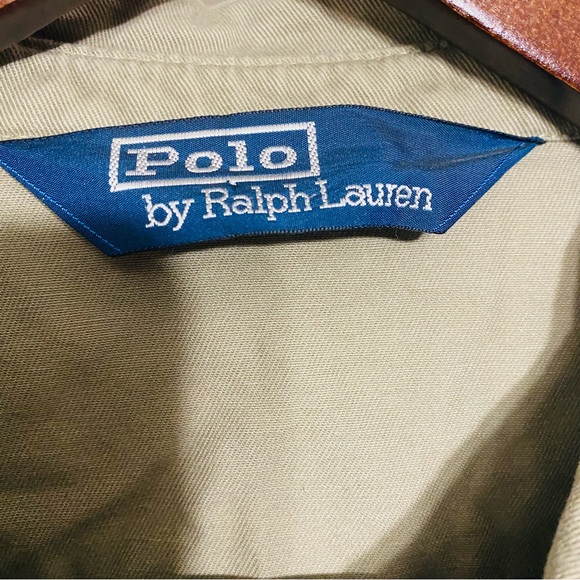 Polo By Ralph Lauren Mens Khaki Full Zip Light Weight Jacket Size Large - Picture 5 of 8